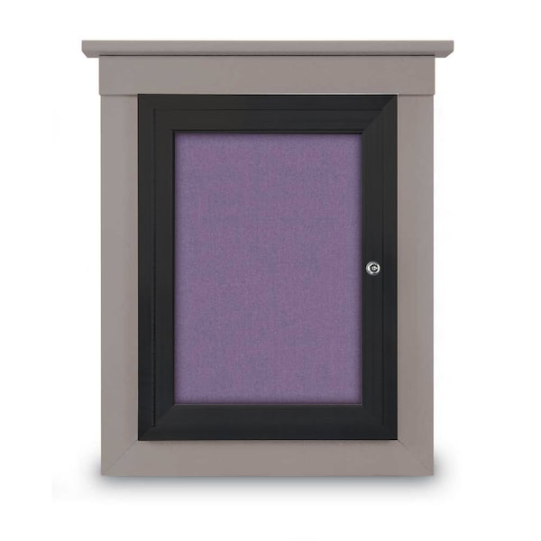 Sliding Glass Enclosed Letterboard, 48"x3